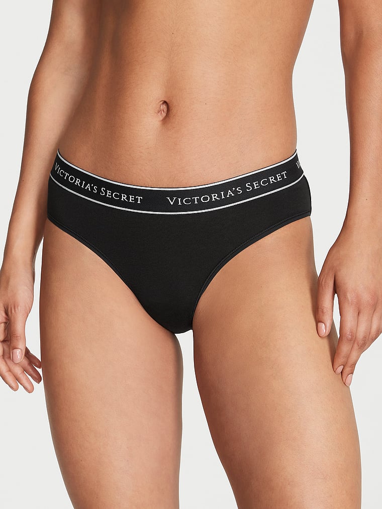Buy Victoria's Secret Black Smooth Seamless Thong Knickers from