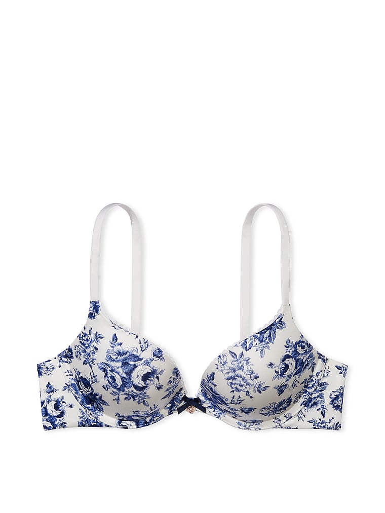 Victoria’s Secret bra push up underwire flora print lined perfect coverage  36DD