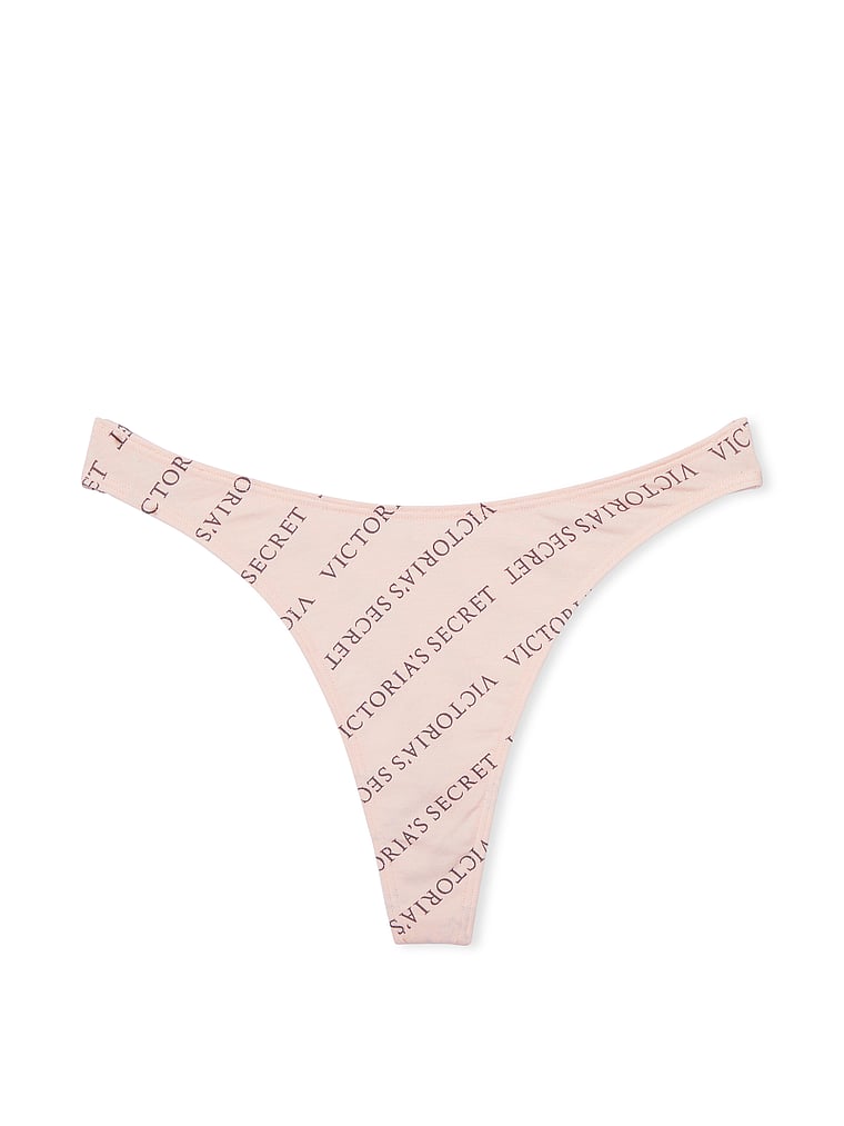 Victoria's Secret Pink Cotton Thong Panty/Underwear Multicolor New