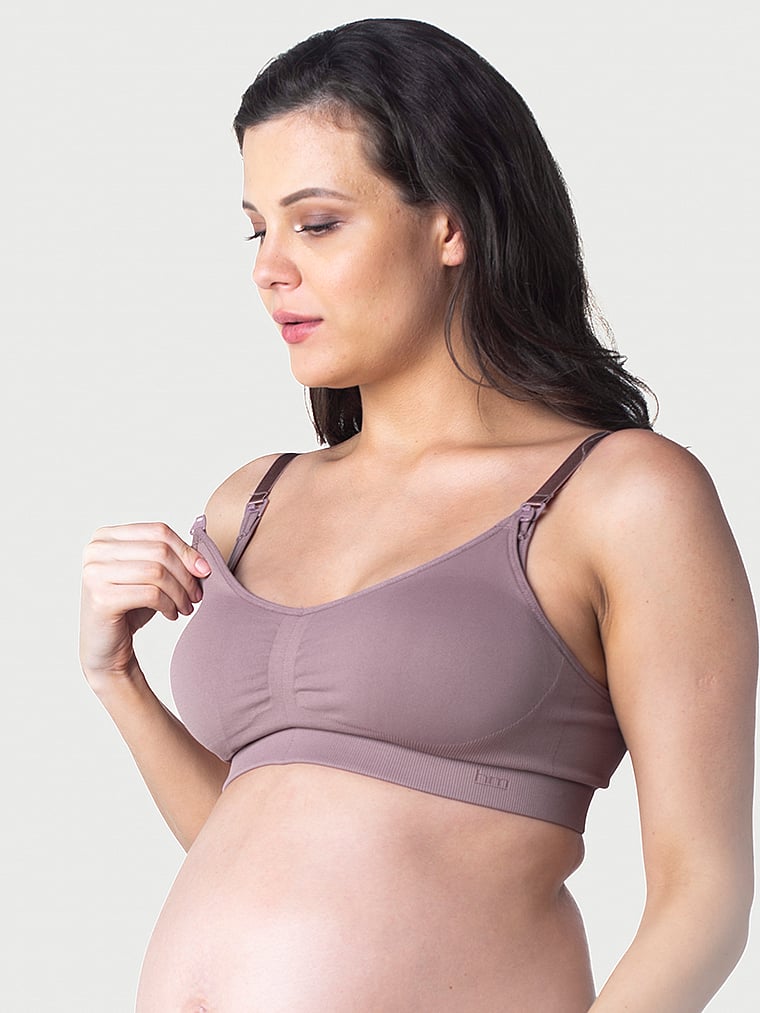 Women's Sports Bras Breastfeeding Strip Comfort Maternity Seamless Soft  Pregnancy Wireless Bra for Women Black XXL