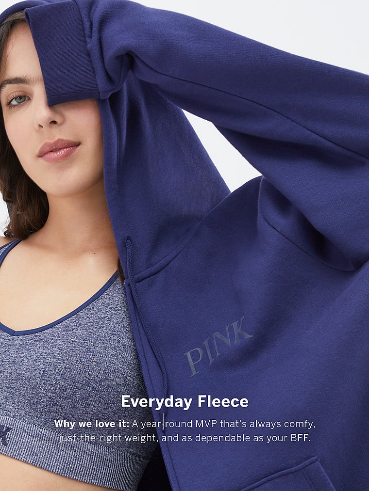 Everyday Fleece Zip-Up Hoodie - PINK
