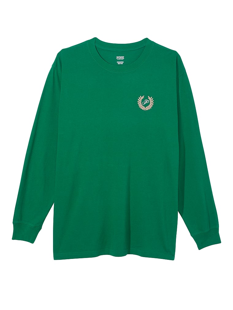 Oversized Long-Sleeve Campus Tee