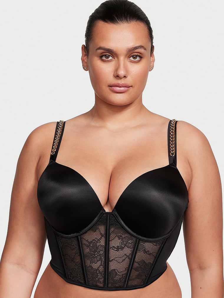 Sheer lace strappy top - Black - Ladies