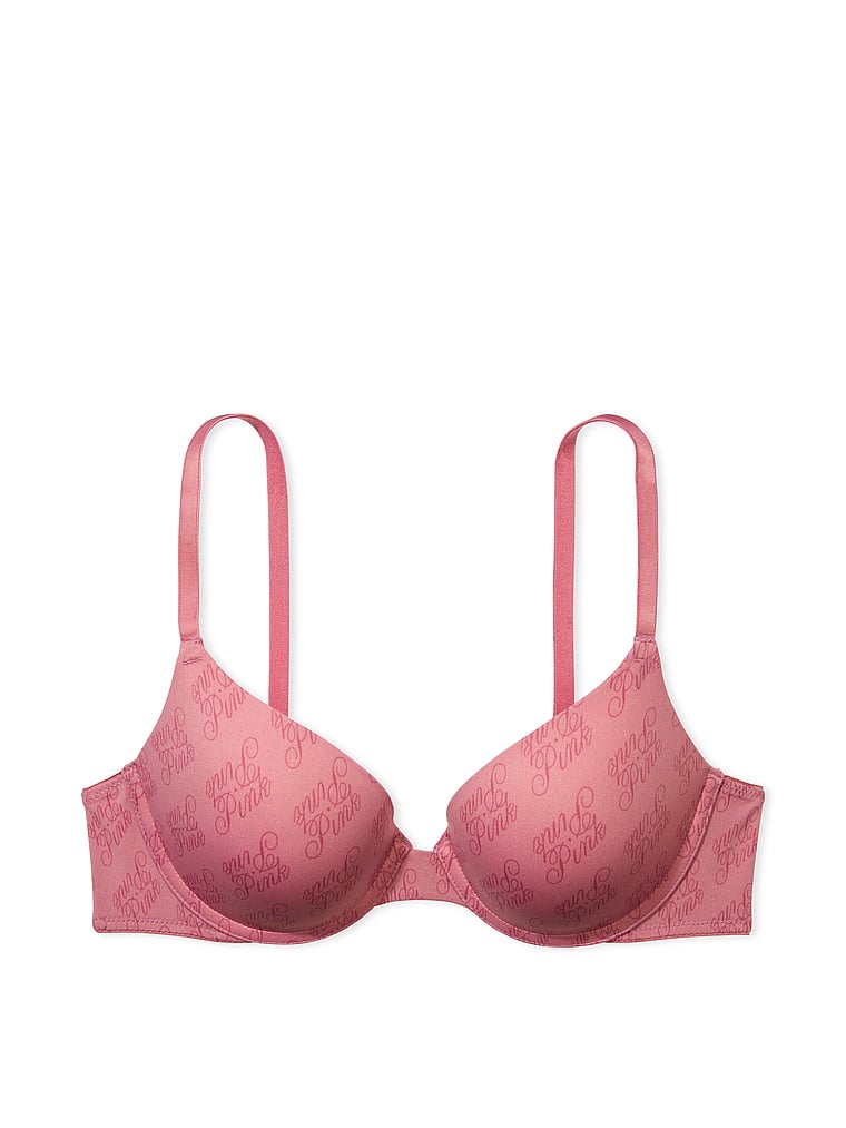 Buy Victoria's Secret PINK Sunkissed Pink Smooth Super Push Up Bra