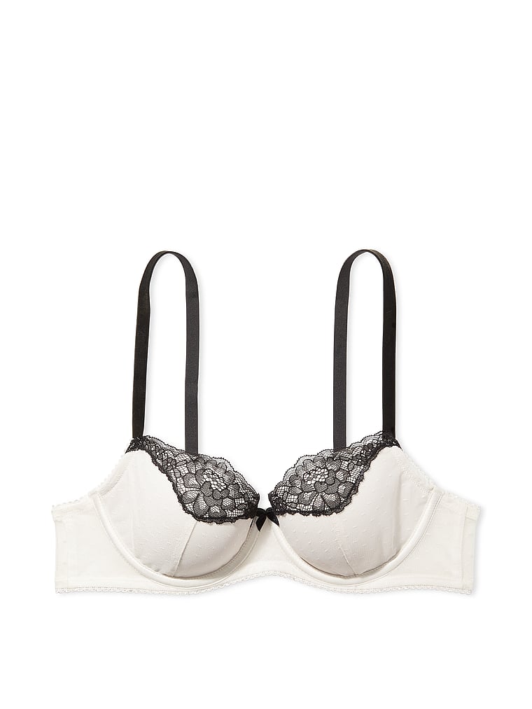 ESPRIT - Recycled: underwire bra with lace at our online shop