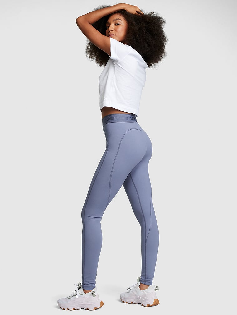 Victoria Secret PINK Leggings XL Pants Gray Rainbow Logo Active Wear New  With Ta - Athletic apparel