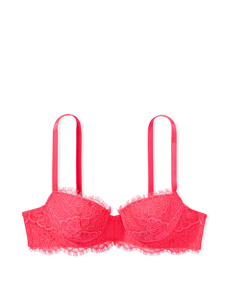 Victoria's Secret Red Lace Dream Angles Lined Demi Bra~ size: 36C Size  undefined - $32 - From Brooke