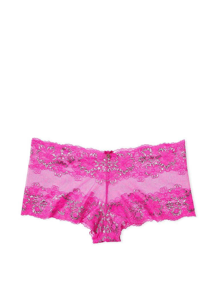  Victoria's Secret Lace Boyshort Panty, Shortie Underwear for  Women, Body By Victoria Collection, Pink (M) : Clothing, Shoes & Jewelry