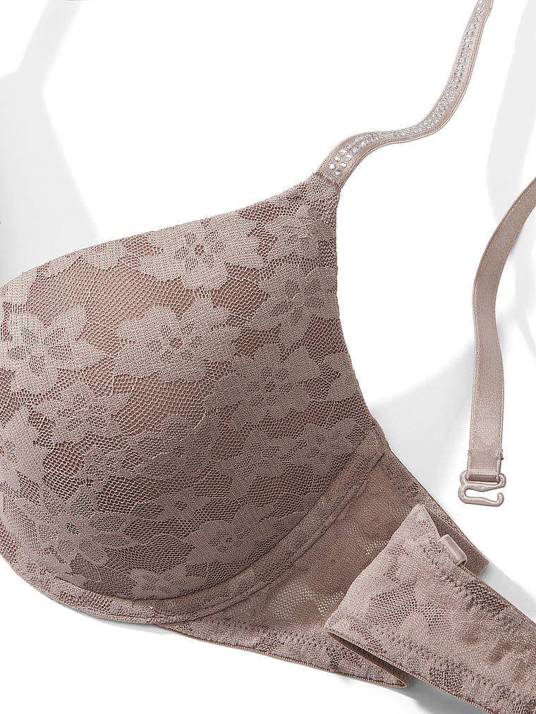 Buy Latte Nude Recycled Lace Full Cup Bra 36B, Bras
