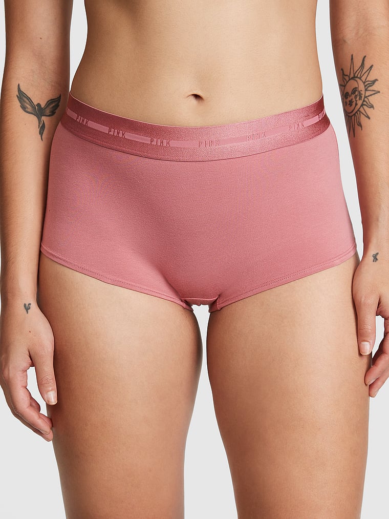 Soft Begonia Boy Shorts Panties by Victoria's Secret Pink