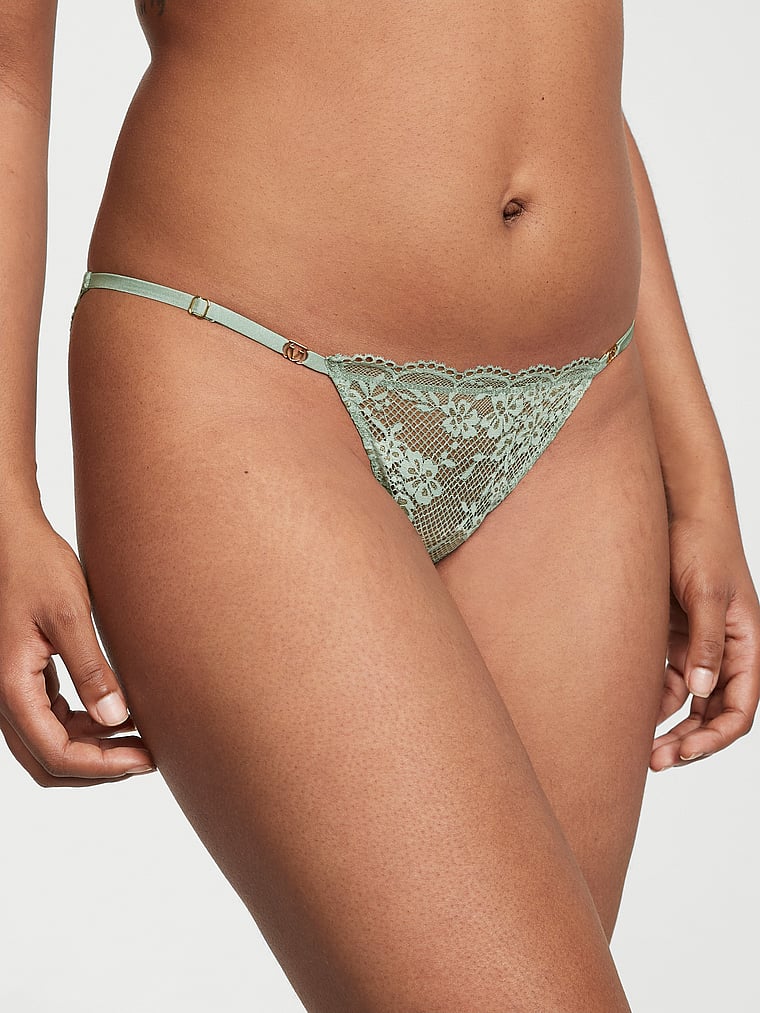 Sexy Floral Lace Panties Low Waist Cloud Lace Open Crotch Panty