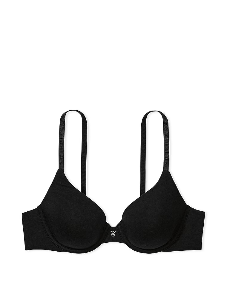 Victoria's Secret T-shirt push up full coverage black bra size 34DD