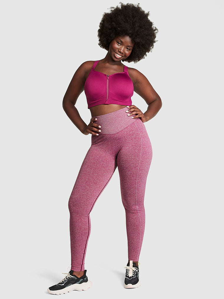 Casual Pink and Majenta color Lycra fabric Leggings : 1592019