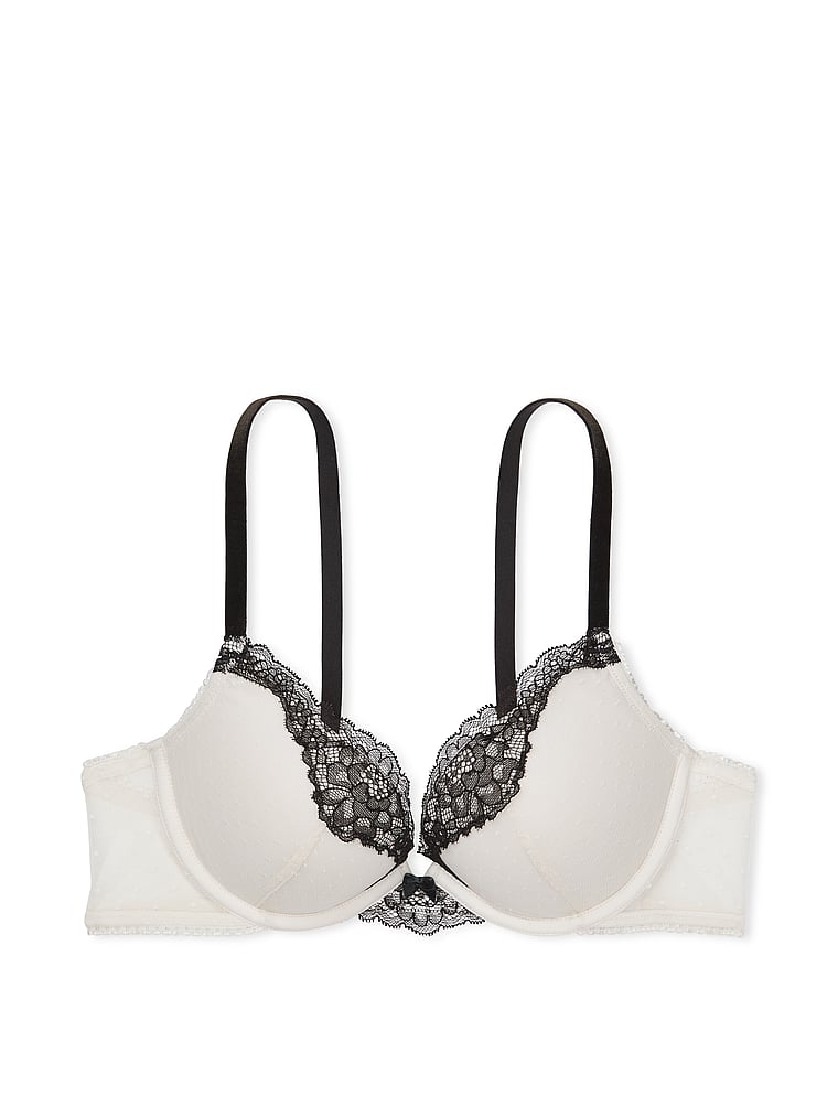 ESPRIT - Recycled: underwire bra with lace at our online shop