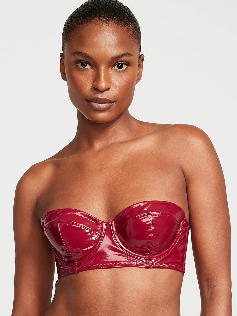 Red and burgundy 34C bra set, super cute and comfy!