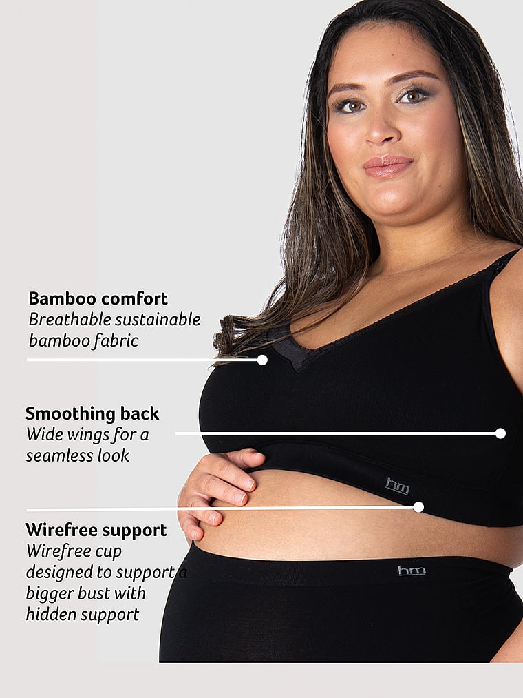 Breathable Wirefree Maternity Nursing Bra For Plus Size Women