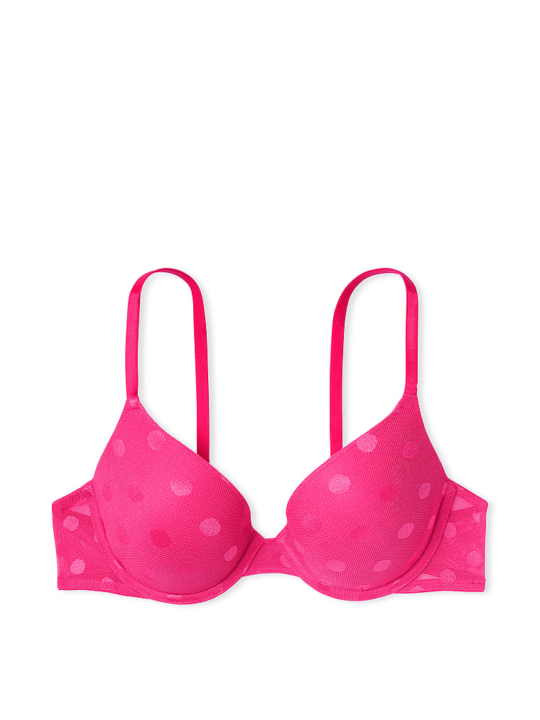Pout, Intimates & Sleepwear, Victorias Secret Pout Polka Dot Push Up Bra  Pink Green 34a