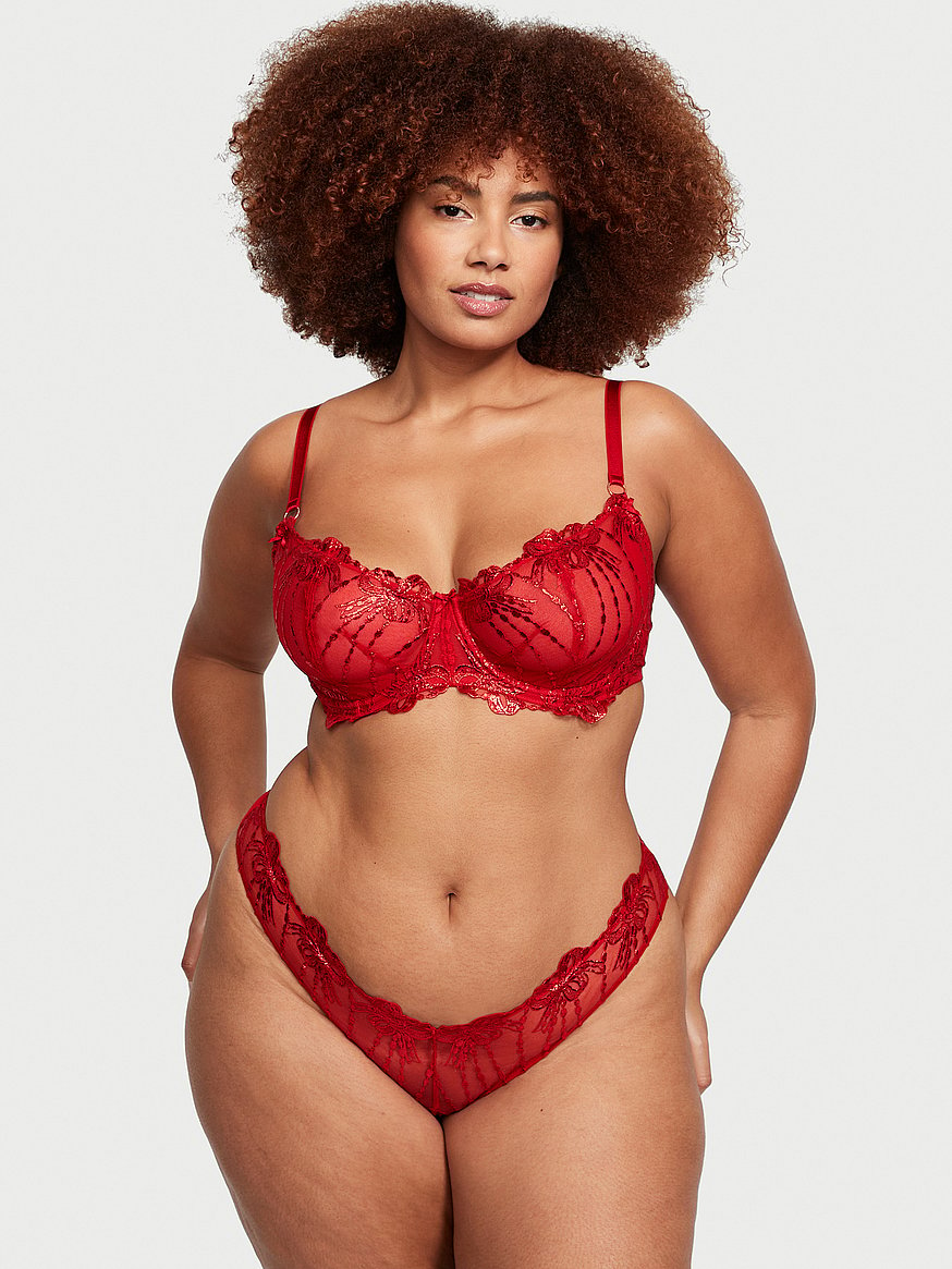 sexy BE WICKED embroidered MESH balconette UNDERWIRED unlined SHEER  lingerie BRA