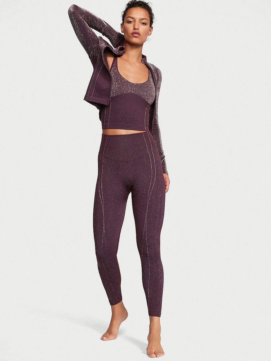 Afterglow Seamless High Waisted Leggings, Lilac Mist