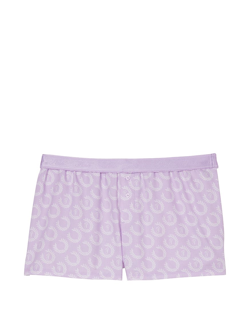 Velvet Boxy Sleep Shorts PINK