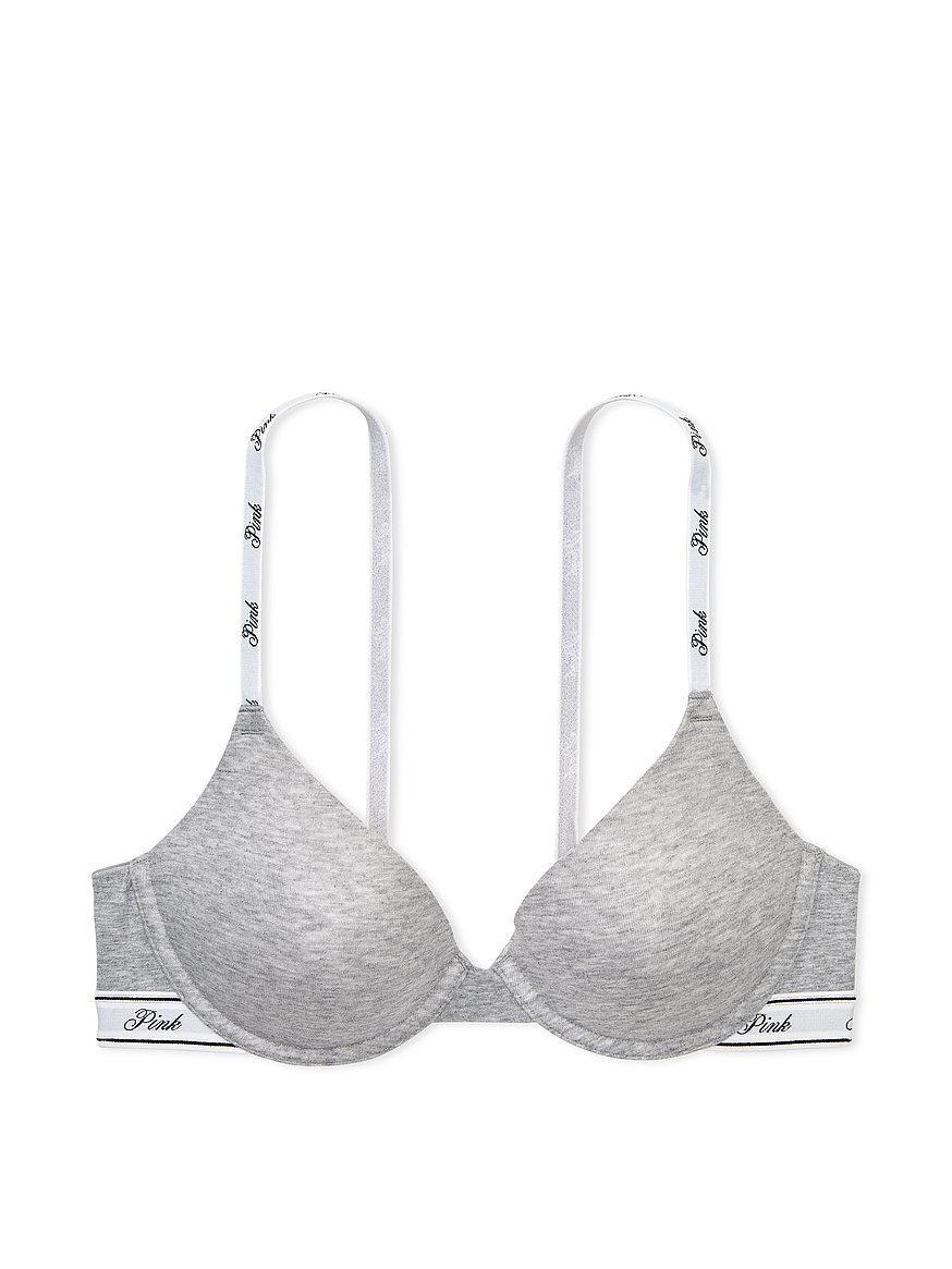 Victoria's Secret Full Coverage Bra, T Shirt Collection, Bras for Women  (32B-38DDD), Medium Grey, 32D : : Fashion