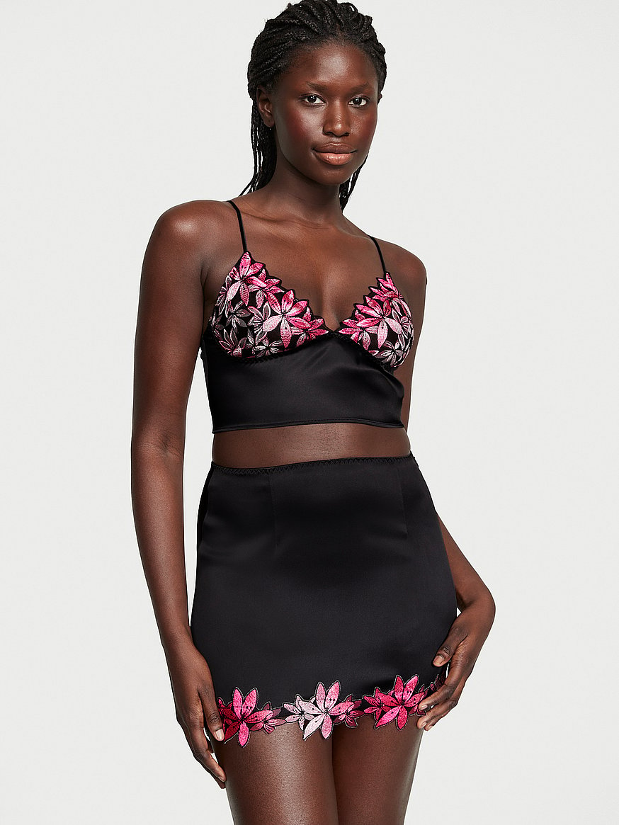 Buy Ziggy Glam Floral Embroidery Unlined Demi Bra - Order Bras online  5000009181 - Victoria's Secret US