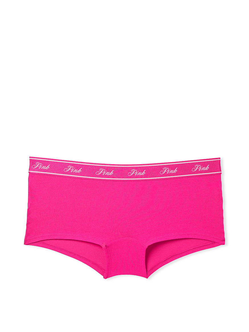 Victoria Secret Pink Dog Logo Boyshort / Boxer Panty