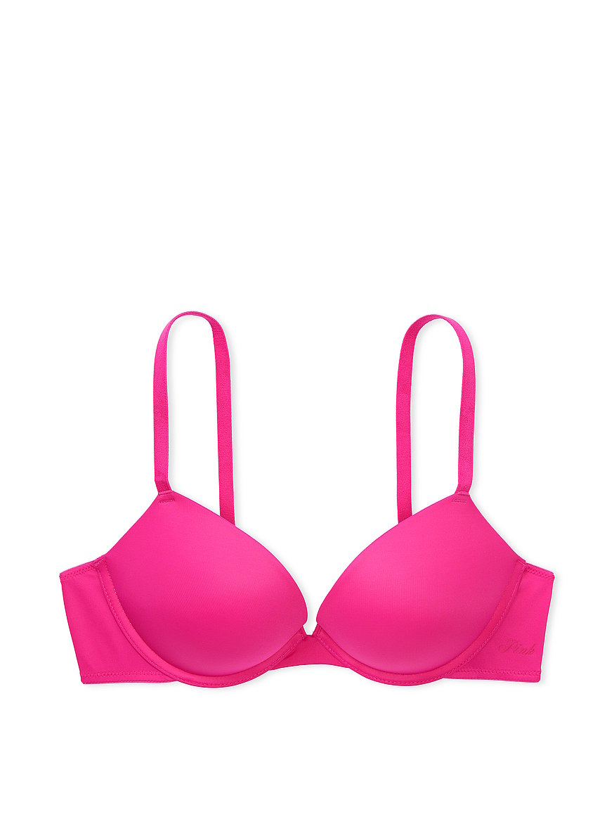 Victoria's Secret Pink Wear Everywhere Super Push-Up Bra, Hot