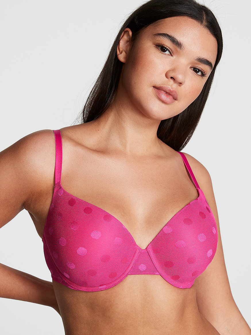 Victoria's Secret Pink Wear Everywhere Push Up Bra Color Pink New (38B) at   Women's Clothing store
