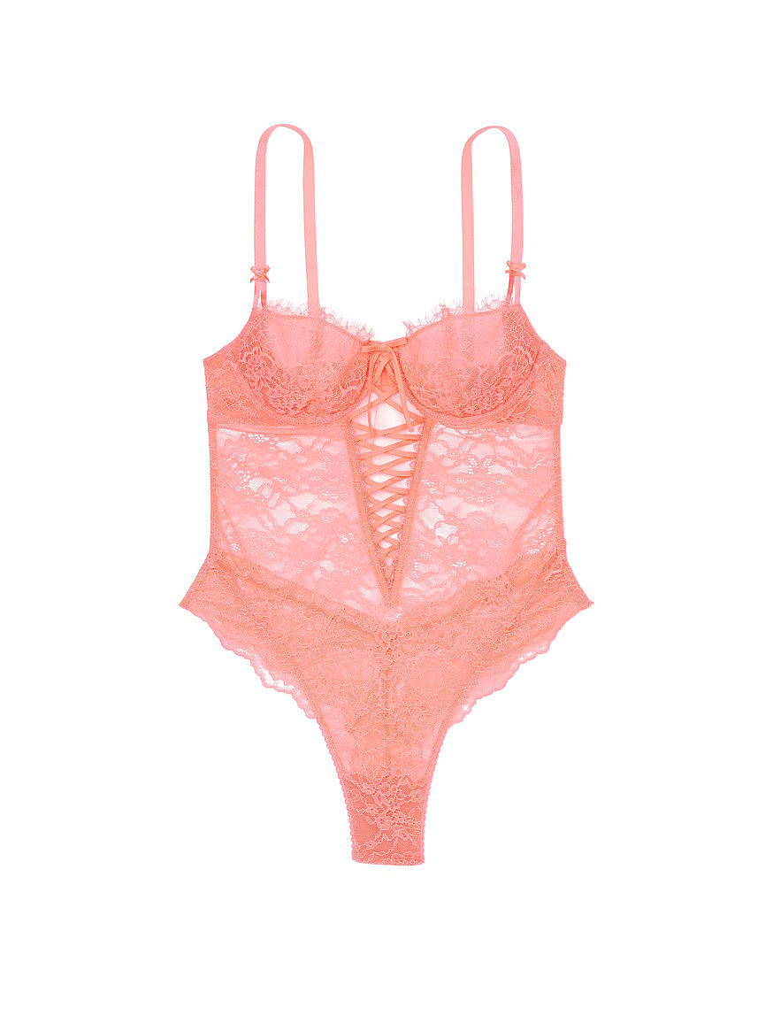 Buy Victoria's Secret PINK Sunkissed Pink Lace Lightly Lined Push