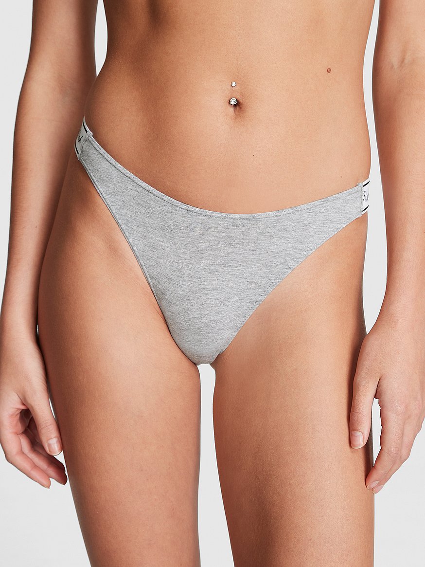 Xmarks 100% Cotton Thong Bikini Underwear Seamless Breathable Panties for  Women