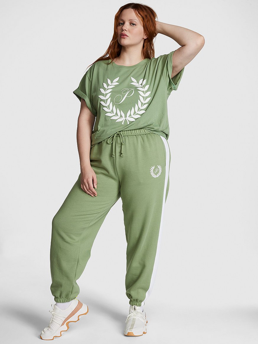Buy Ivy Fleece Relaxed Sweatpants - Order Bottoms online 5000009657 - PINK  US