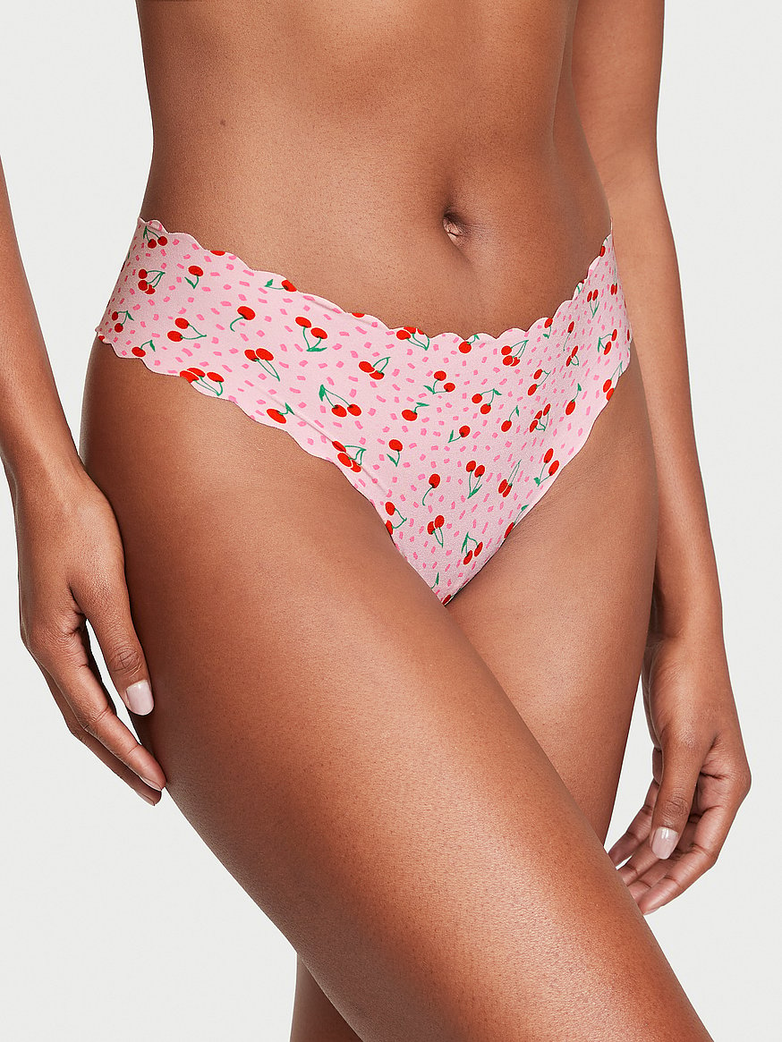 Buy Victoria's Secret Strawberry Pink NoShow Thong Knickers from Next Latvia