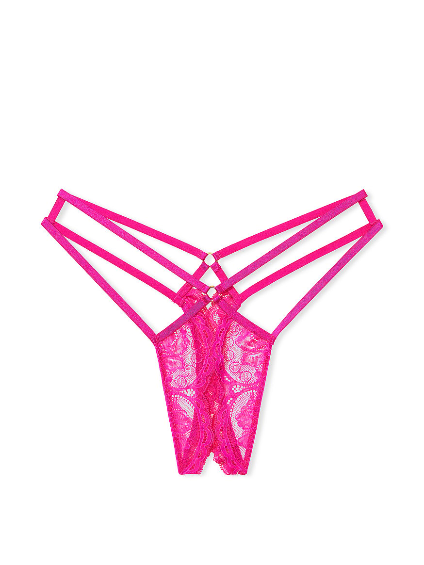 New Victoria’s Secret PINK STRAPPY LACE THONG