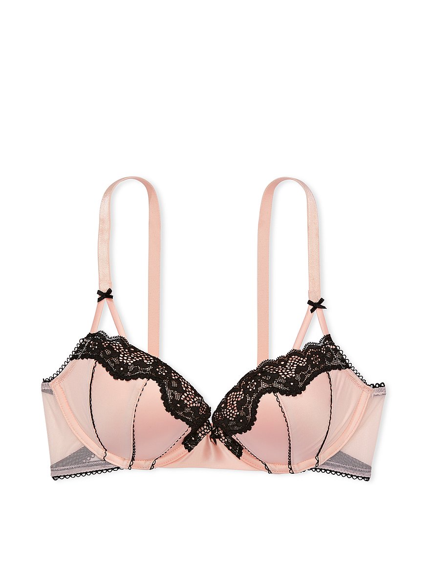 Buy Victoria's Secret Pink Lace Trim Full Cup Push Up Bra from Next Latvia