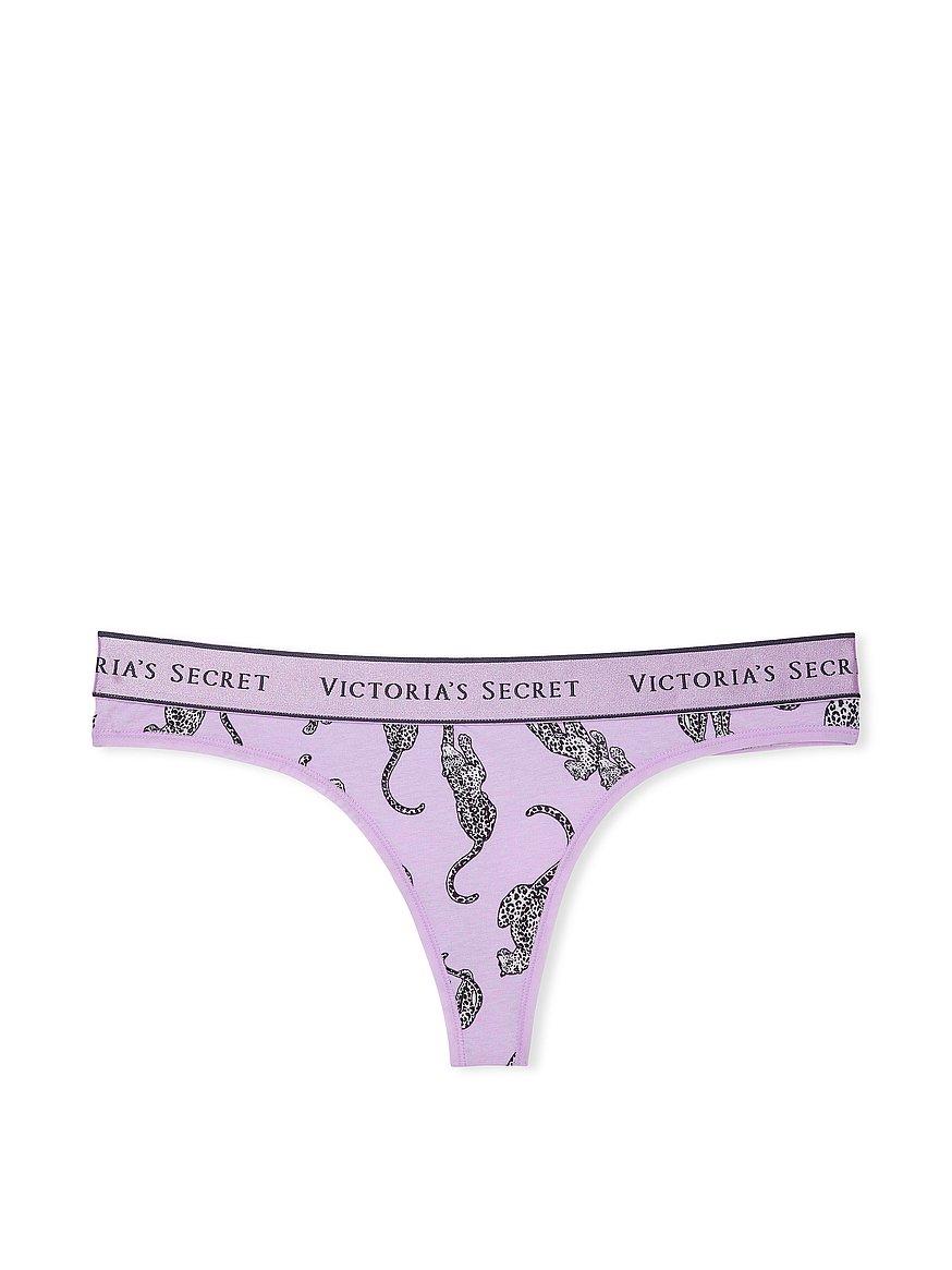 Vs Victorias Secret Pink No-Show Thong Panty Underwear Peach Gelato Peach  XXL