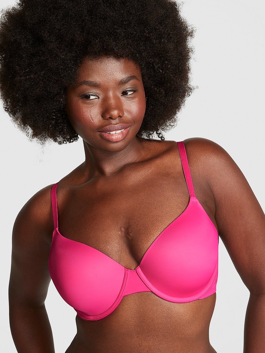  Victorias Secret Pink Wear Everywhere T-Shirt Bra, Lightly  Lined, Smooth, Bras For Women, Navy