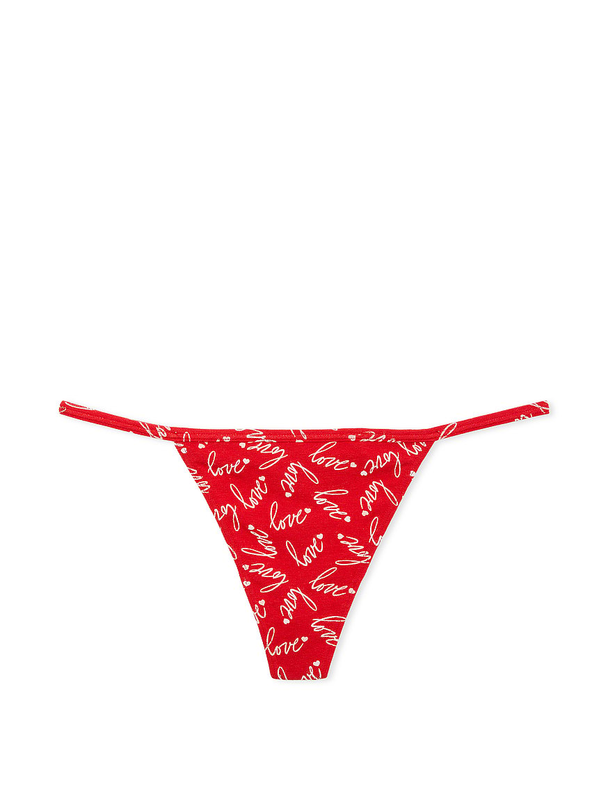 Heart Red V-String Panty