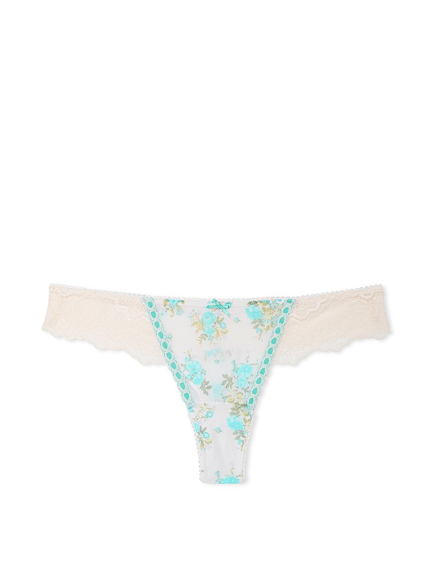 Buy Lace Trim Thong Panty - Order Panties online 5000000029
