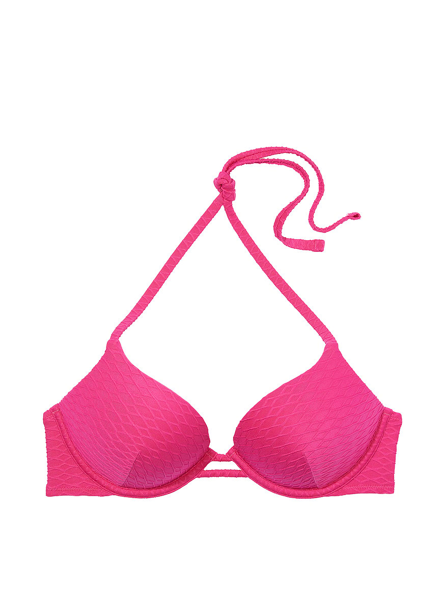 Victoria's Secret Bombshell bikini top.36/C at the store right now for