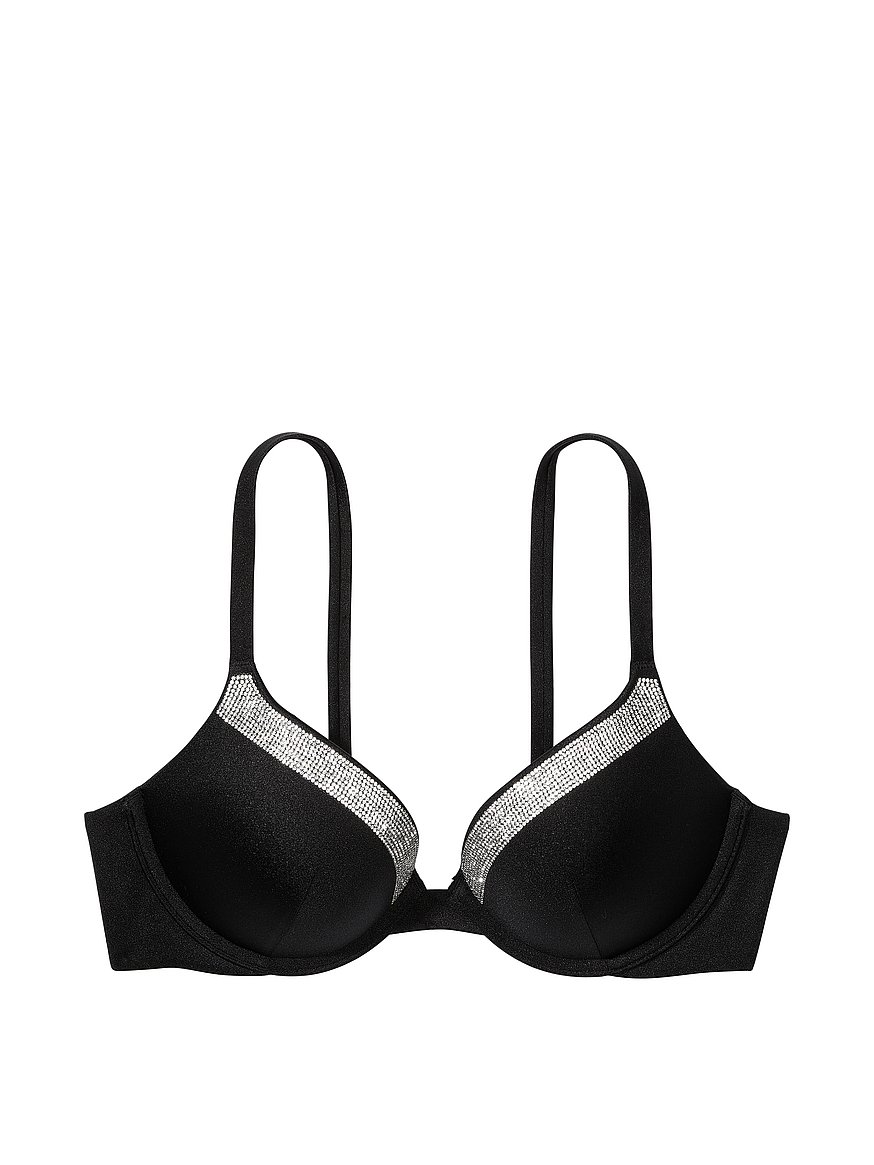 order online sale VS Swim 36D M Bombshell Shine Strap Add-2-Cups Push-Up  Bikini Top Brazilian
