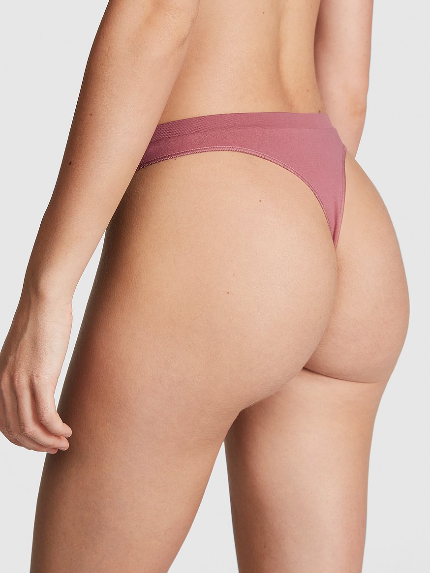 Buy Victoria's Secret PINK Seamless Rib Thong Knickers from the Laura  Ashley online shop