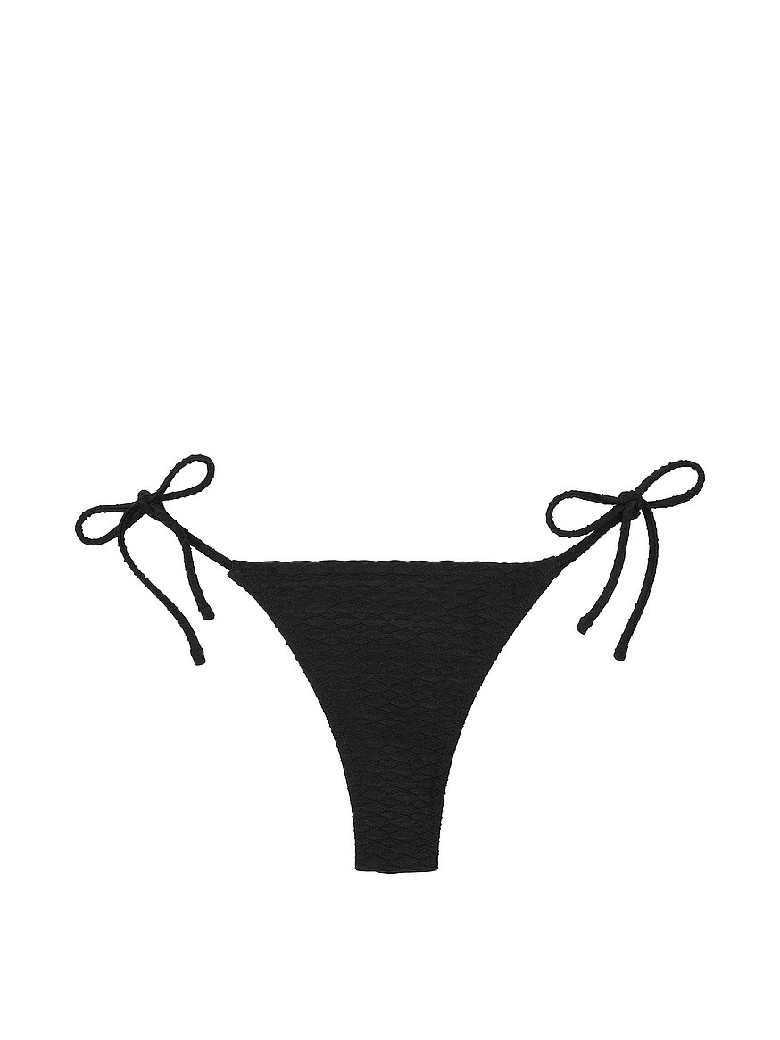 Black Mix & Match String Thong Bikini Bottoms