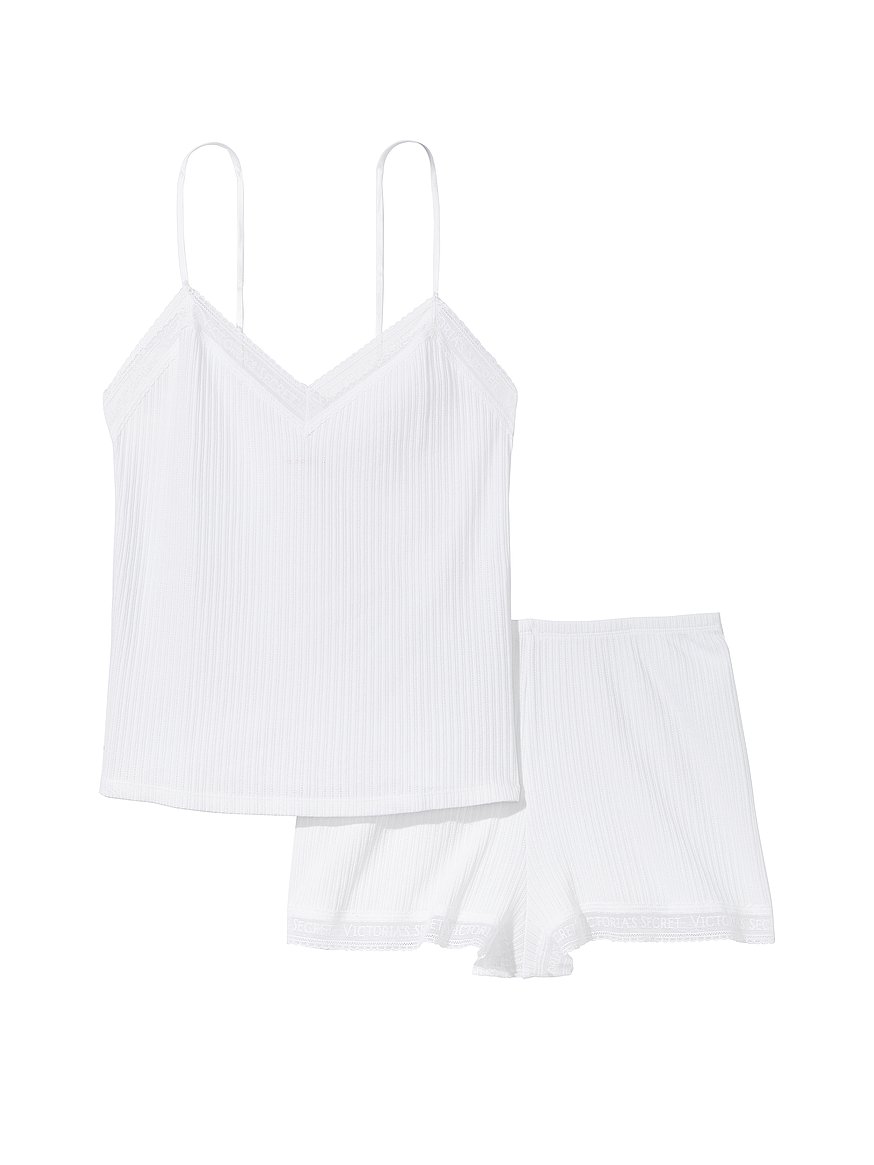 Cream Pointelle Shorts, Lingerie & Sleepwear