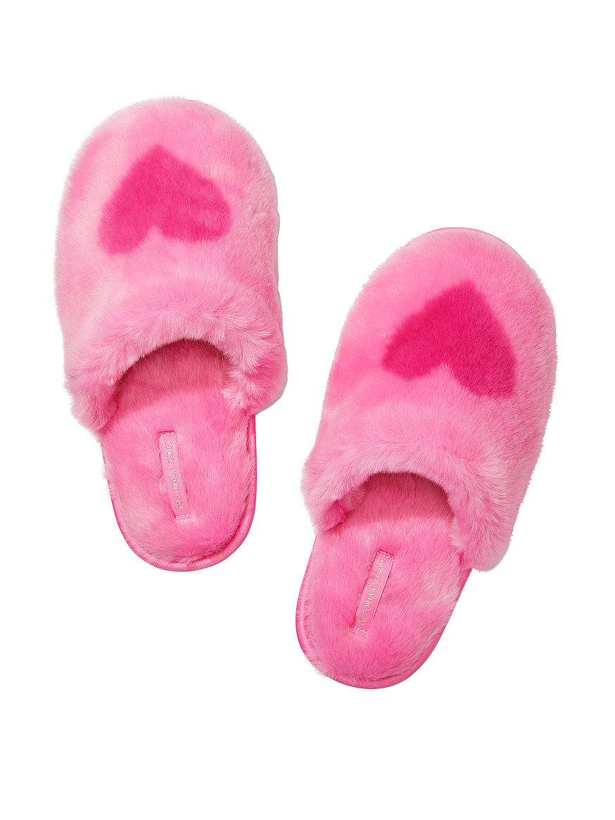 Closed-Toe Faux Fur Slipper