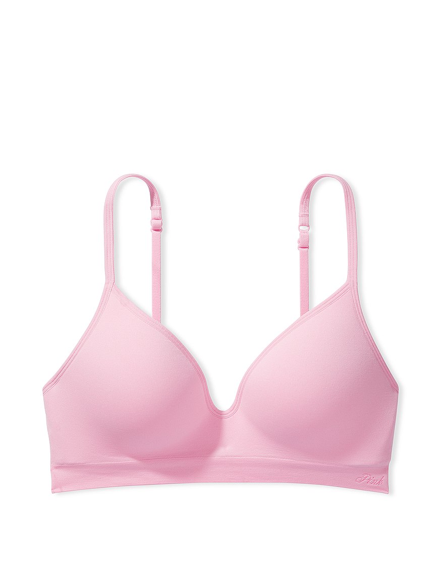 Victoria's Secret Pink Wireless Push Up Bralette, Bras for Women (XS-XXL),  Heather Grey, XXL : : Fashion