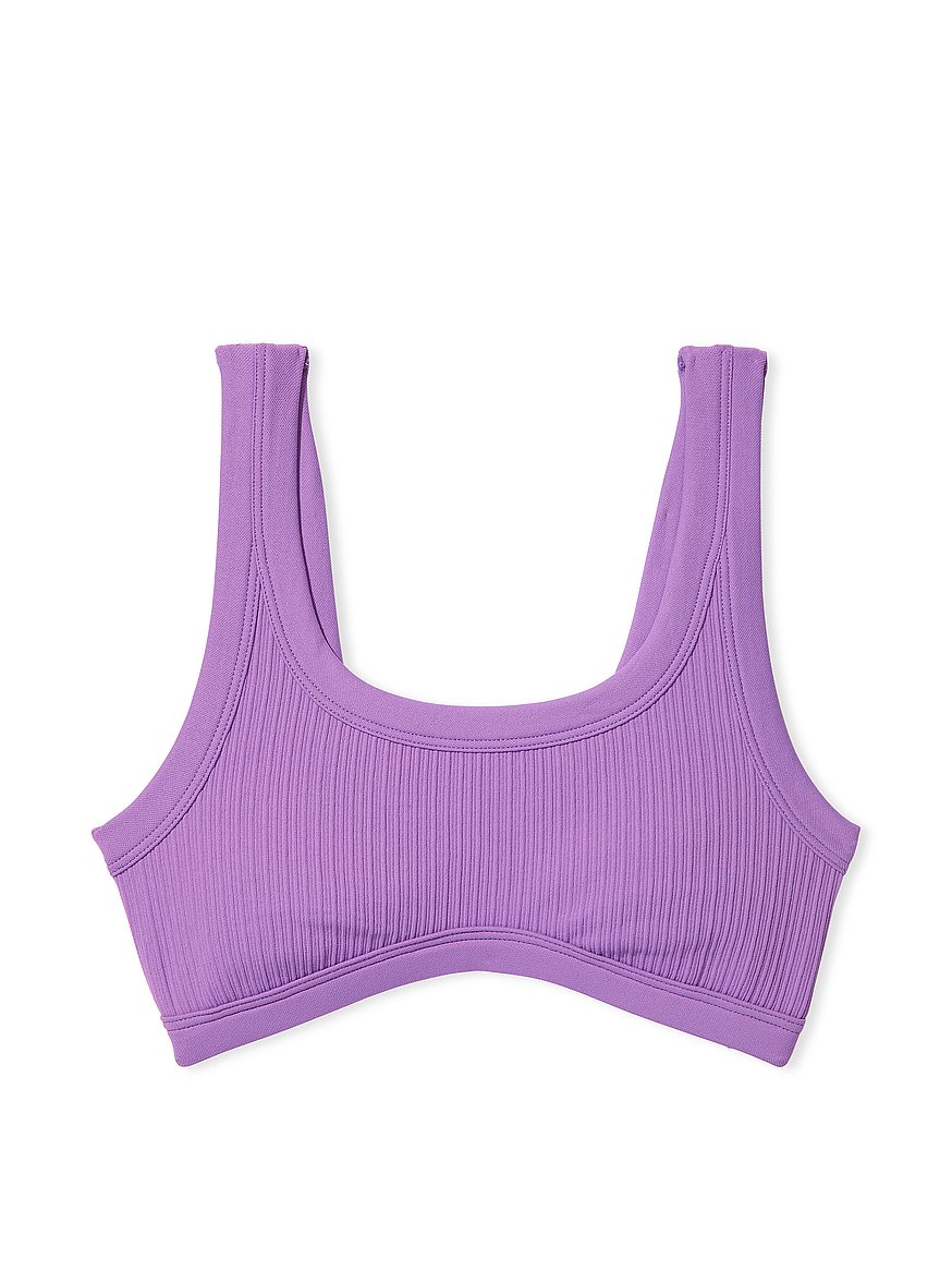 Seamless Sports Bra in DryMove™ - Heather purple - Ladies
