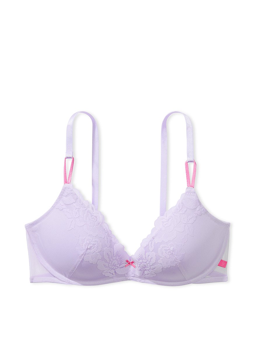 Victoria's Secret, Intimates & Sleepwear, Victoria Secret Logo Strap  Wireless Pink Bra 38d