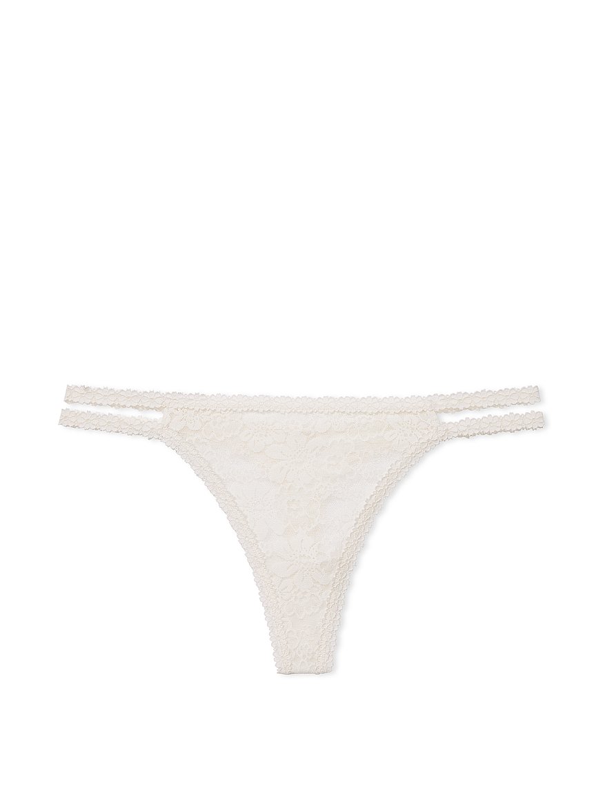 Calvin Klein Allover Lace String Thong in Pink