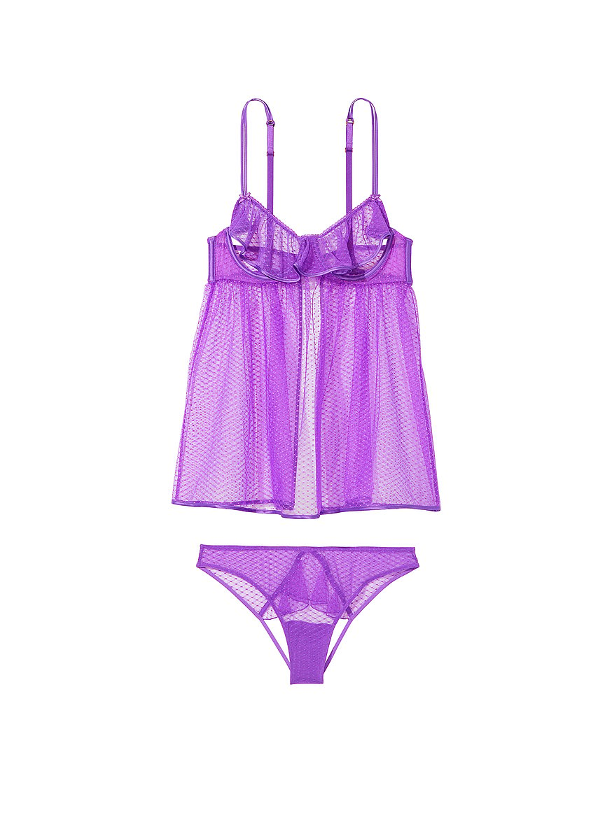 Women Spandex Babydoll Lingerie Nighty with Bikini Set, Honeymoon  Sleepwear, Nightwear Combo Pack Small to 4XL